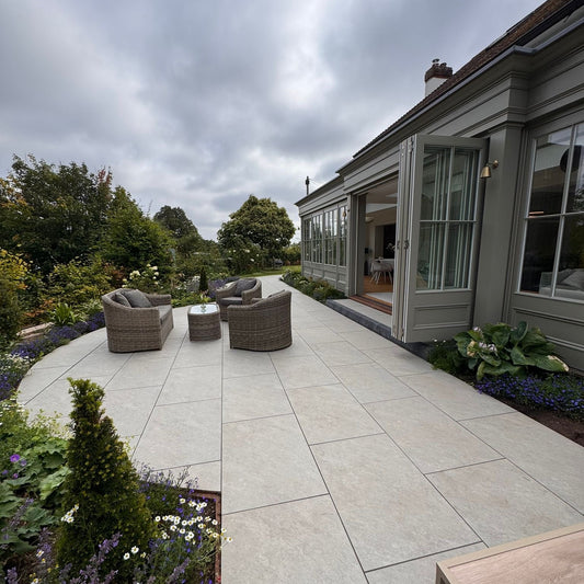 Kensington Grey Porcelain Paving 900x600 22.1m2