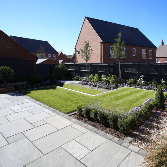 Kandla Grey Indian Sandstone Paving - 15.3m² Pack